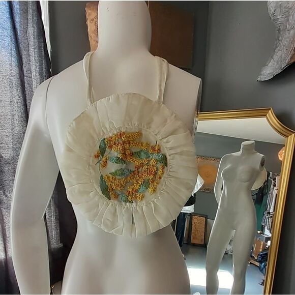 NWT Zara Embroidered Tulle Handbag - Picture 2 of 14